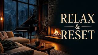 Calming Rainfall & Soft Piano Tunes For Deep Sleep: Unwind, Relax, Reset