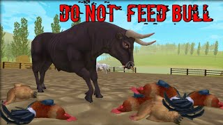 do not drop seven chickens for bull this bull bicome a monster 👹