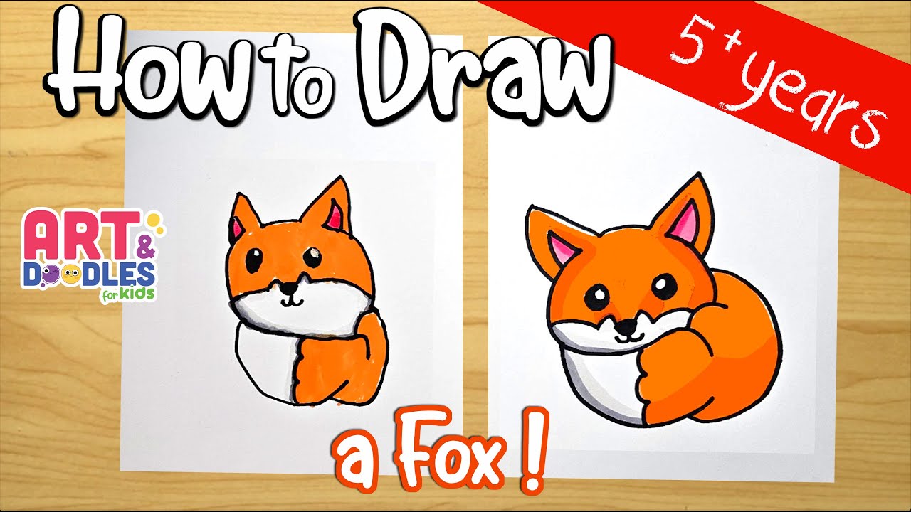 How to Draw a Cute Cartoon Fox from a Question Mark (Kawaii / Chibi) Easy  Step by Step Drawing Tutorial for Kids | How to Draw Step by Step Drawing  Tutorials