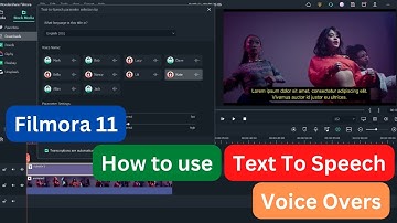 How to use Text To Speech in Filmora 11 | Convert Text to Voice over