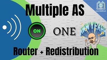 Multiple AS (Autonomous System) on one Router + Redistribution  [CCNA, CCNP, Networking]