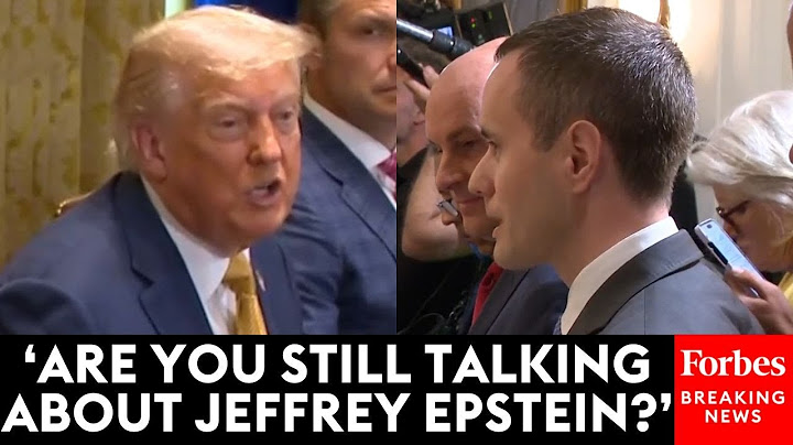 JUST IN: Trump Lashes Out At Reporter Asking About Jeffrey Epstein Memo Released By The DOJ