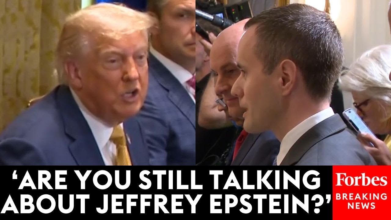 JUST IN: Trump Lashes Out At Reporter Asking About Jeffrey Epstein Memo ...