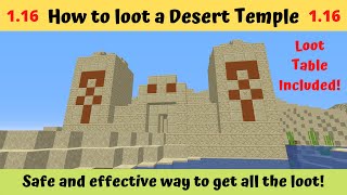 How to loot a Desert Temple