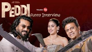 PEDDI Movie Team Funny Interview | Ram Charan | Shiva Rajkumar | Janhvi Kapoor