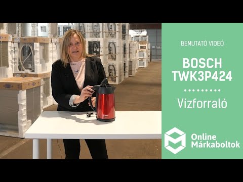 Bosch TWK3P424 | Vízforraló bemutató videó