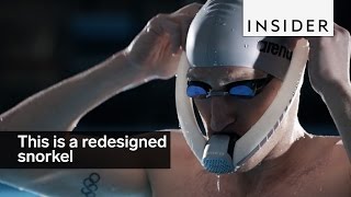 This redesigned snorkel has two tubes