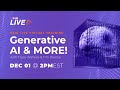 New live virtual training generative ai and more