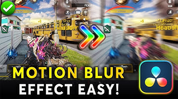 MOTION BLUR Effect | Game Montage Blur | Davinci Resolve Tutorial