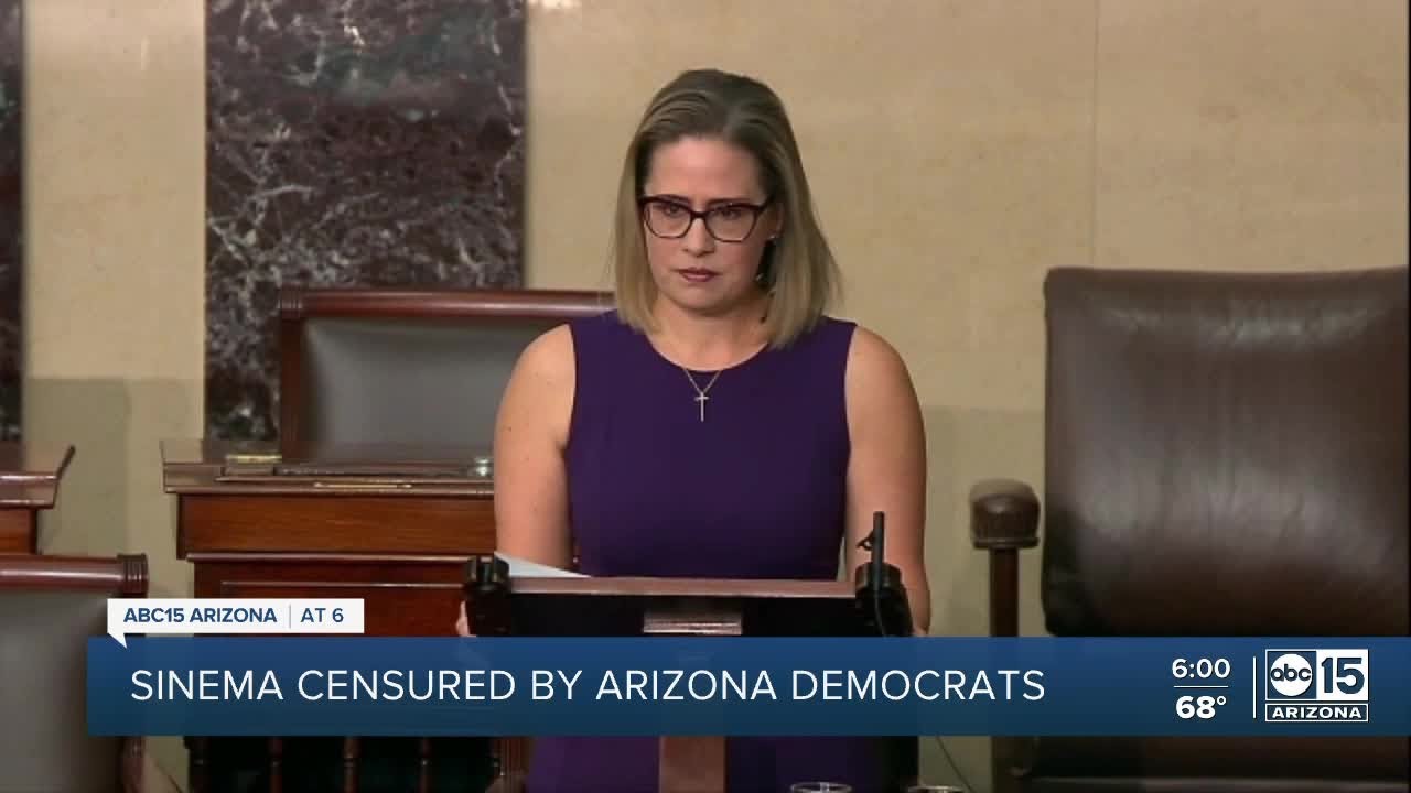 Arizona Democratic Party executive board censures Kyrsten Sinema