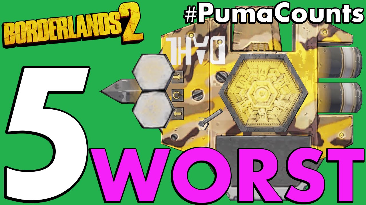 Top 5 Worst Shields in Borderlands 2 