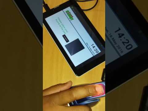 Finger print registration on Tablet