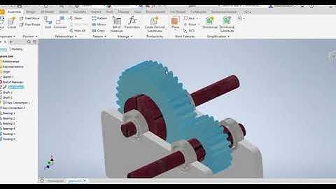 Gear Train Design using Autodesk Inventor
