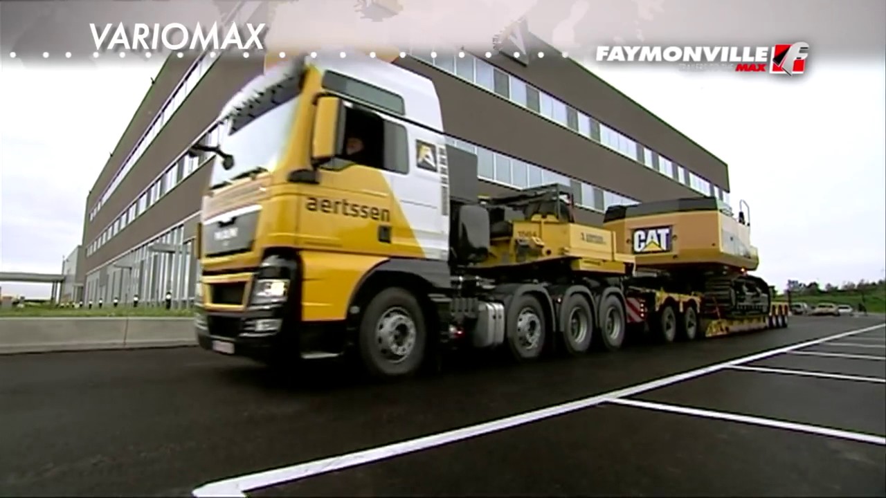 FAYMONVILLE VarioMAX   Low bed semi trailer with pendle axle chassis