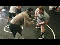 Greco Roman wrestling match, with super heavey weight vs. Mighty mouse ufl