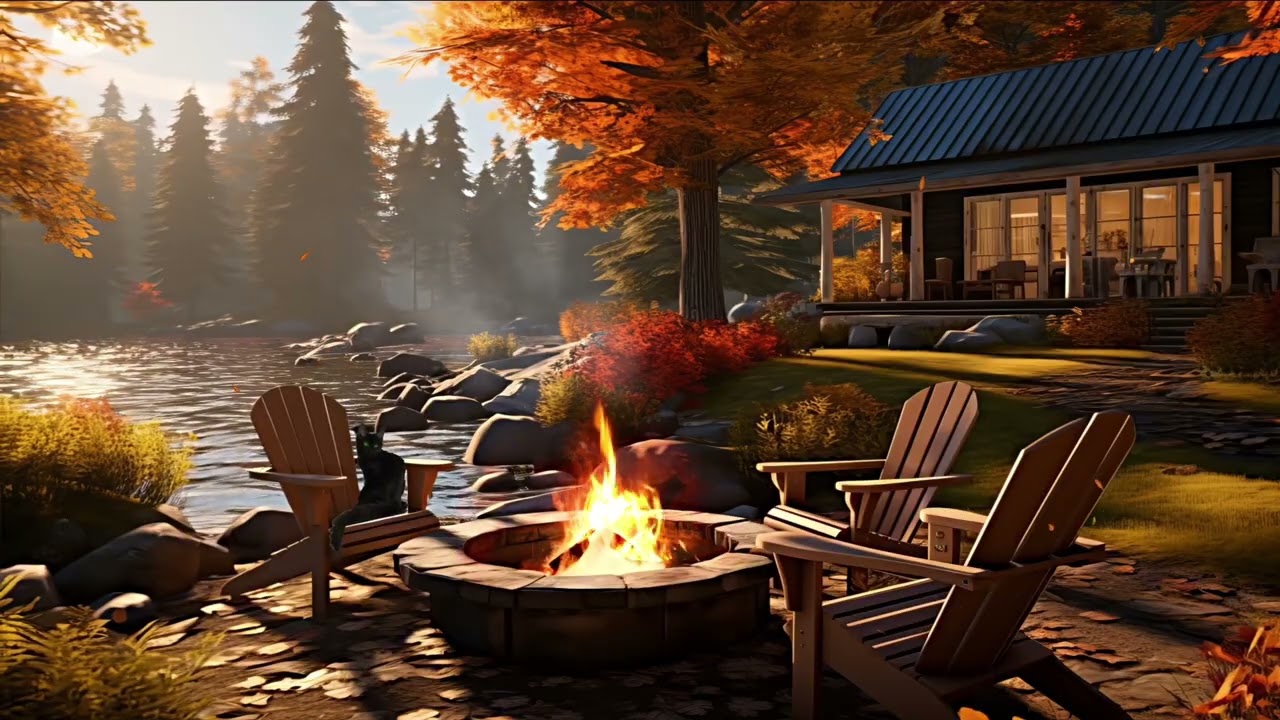  Fireplace 🔥 Real Crackling Fire Sounds | 1 Hour | Relax, Study, Stress Relief