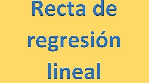 Estadística bidimensional. Recta de regresión lineal.