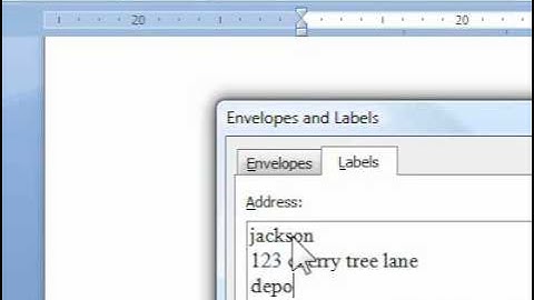 How to create and print labels