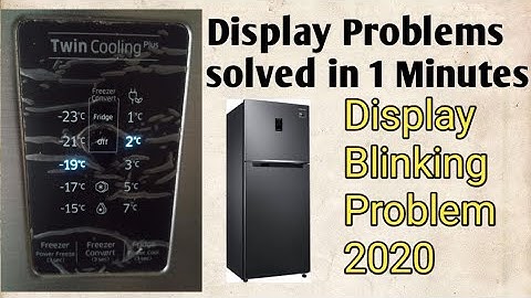 Double Door Refrigerator Display Blinking Problem Solutions in 1 Mint Easy way Online Demo 2020
