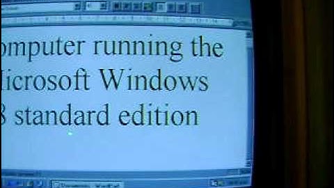 My First Desktop Personal Computer Running Windows 98