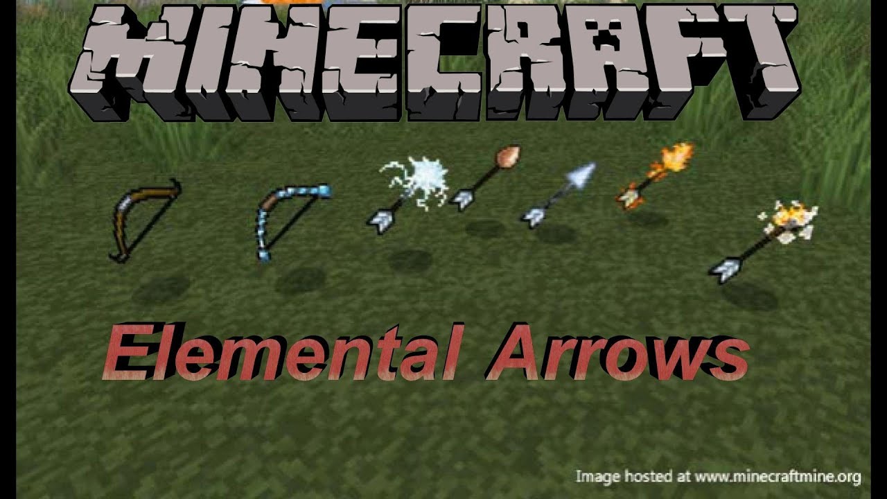Minecraft Mod Review- Elemental arrows - YouTube