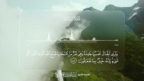 سورة النمل - تلاوة الآية 88 | القارئ عبدالعزيز بن صالح الزهراني