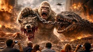 Jab Giant Gorilla Do Dangerous Monsters Crocodile & Wolf Se Ghir Gaya (Rampage 2018 Explained Hindi screenshot 2