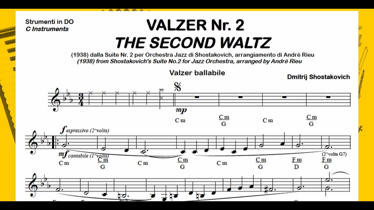 VALSE N°2 (Suite No.2 Shostakovich) valse danceable: Playback