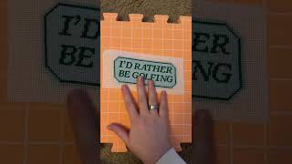 Id rather be golfing needlepoint pattern and chart #needlepoint