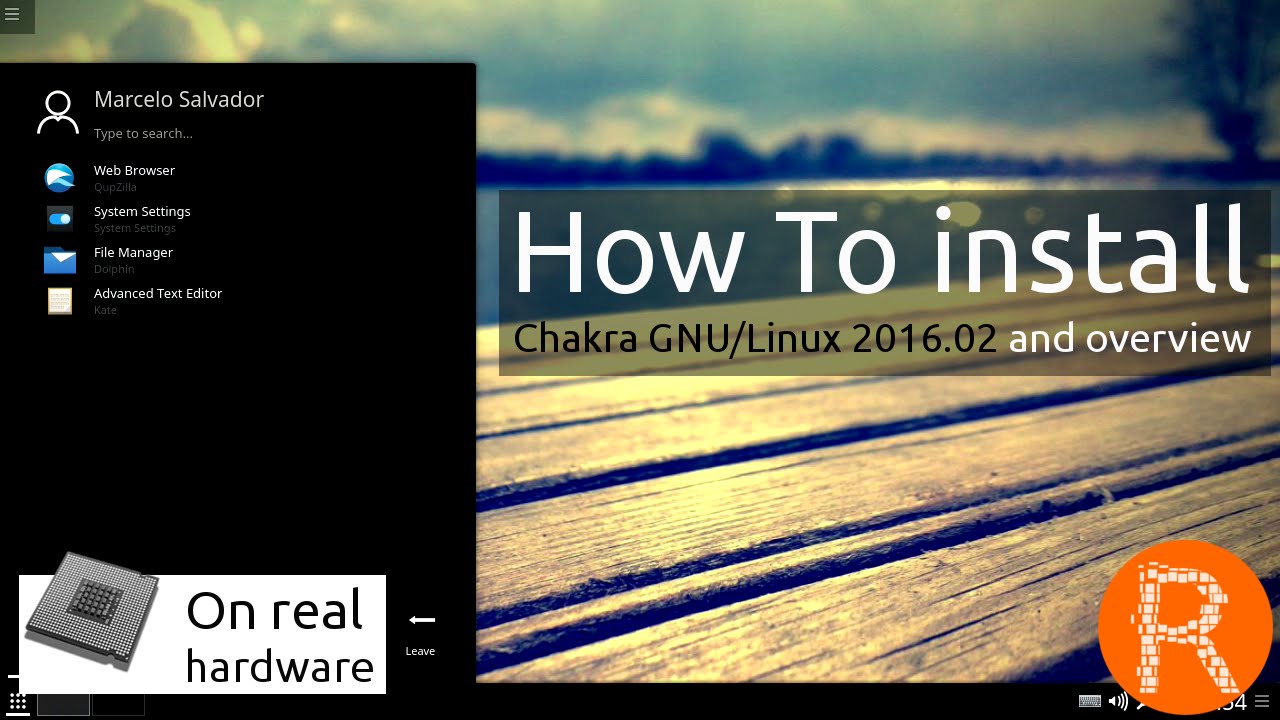 How To install Chakra GNU/Linux 2016.02 and overview | The premiere KDE ...