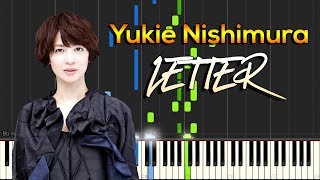 Yukie Nishimura - Letter (Tegami) [手紙] [Synthesia Piano Tutorial][No Background]