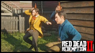 Red Dead Redemption 2 #120 Flaschen Schießen in Valentine [Deutsch|German] [Let's Play] screenshot 5