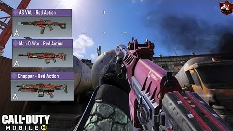 New "Vermillion Arsenal Crate" | "As Val/Man-O-War/Chopper Red Action Gameplay - CODM