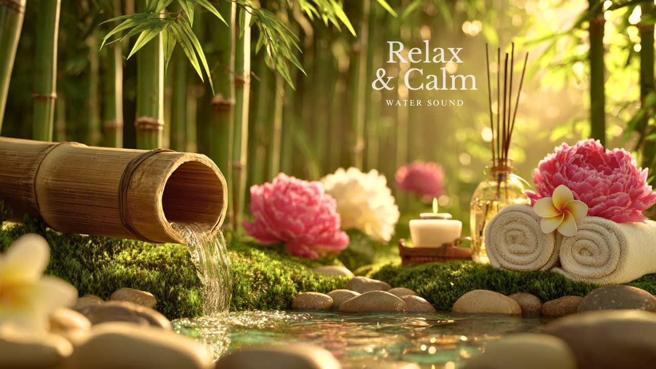 Soothing Piano Music + Water Sounds 🍃 Peace of Mind, Anxiety Relief