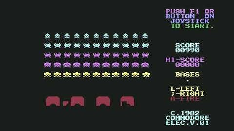 C64 Longplay [1633] Space Invaders