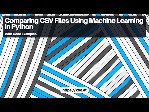 Comparing CSV Files Using Machine Learning in Python
