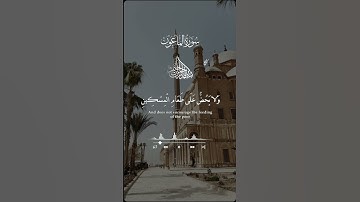 أرأيت الذي يكذب بالدين .سورة الماعون #قرآن