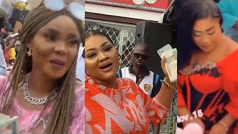Mercy Aigbe, Iyabo Ojo,Pasuma,Mompha,Others Shut Down Lagos At Nkechi Blessing Luxury Store Opening