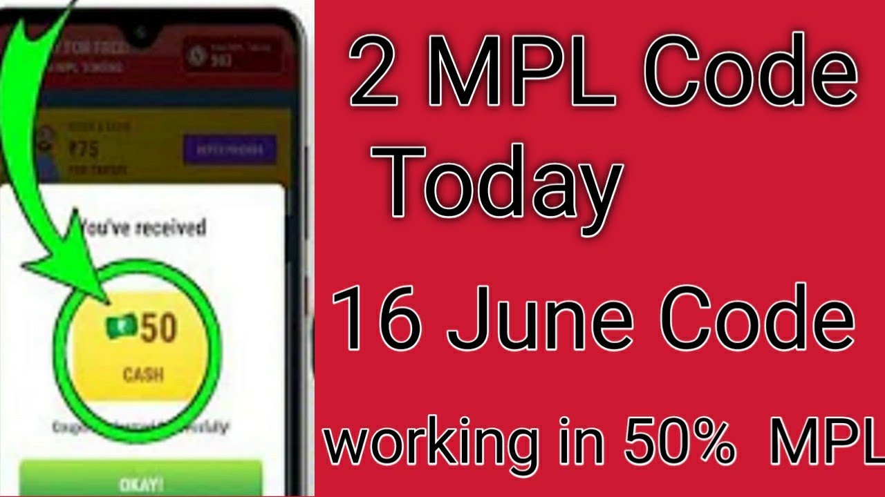 16 June MPL Coupon Code || Today MPL Coupon Code