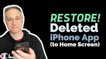 How to RESTORE Deleted App to iPhone Home Screen