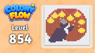 Colony Flow level 854 walkthrough solution gameplay 