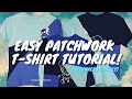 BEGINNER FRIENDLY PATCHWORK T-SHIRT TUTORIAL | Easy Sewing | Thrift-Flip | Upcycled Fashion