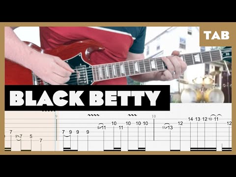 Black Betty Ram Jam Cover | Guitar Tab | Lesson | Tutorial