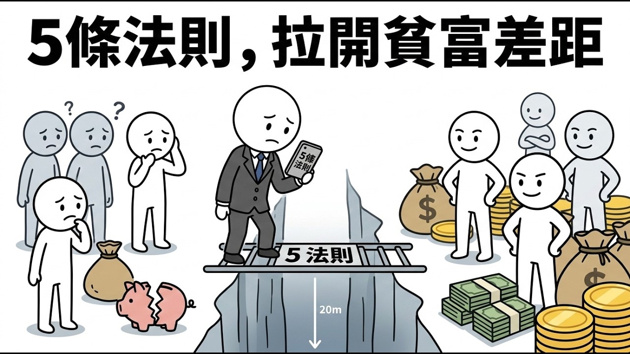 5條财富法則，拉開窮人與富人的秘密