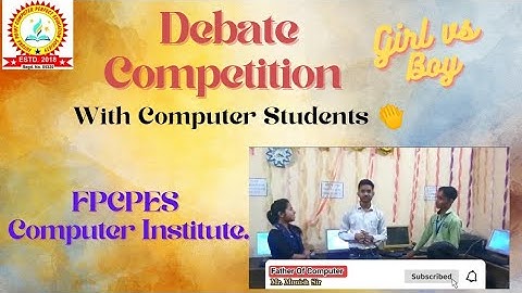 Debate Competition In Computer Students.#ytshorts #computer #trend #fpcpes #compitition #debate