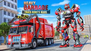 Heavy Garbage Truck Robot Wars: flying robot Robot Life Games Gameplay screenshot 3
