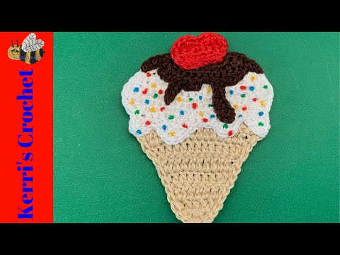 Easy Crochet Ice Cream Tutorial - Beginner Crochet Tutorial