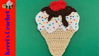 Easy Crochet Ice Cream Tutorial - Beginner Crochet Tutorial