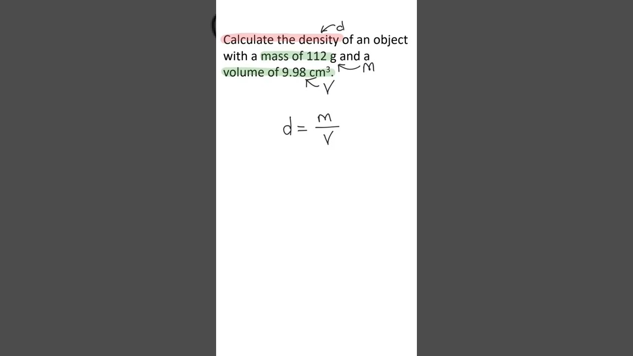 How to find the density of an object deals