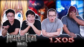 EREN GETS EATEN! | Attack on Titan Episode 1x05 REACTION